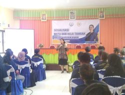 Julie Laiskodat Gandeng Kementerian Kelautan dan Perikanan Sosialisasi Mutu Produk Perikanan Bagi Pelaku UMKM Nagekeo