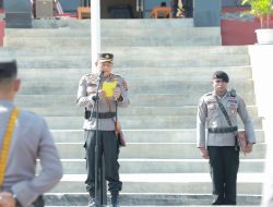 Polres Nagekeo Gelar Upacara Kasatkamling Dalam Rangka Meningkatkan Harkamtibmas Menjelang Pemilu Serentak Tahun 2024