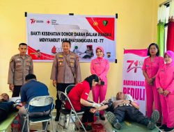 Sambut HUT Bhayangkara Ke-77, Polres Nagekeo Gelar Bakti Kesehatan Donor Darah