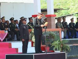 Polres Nagekeo Gelar Apel HUT Bhayangkara ke-77, AKBP Yudha Pranata: Jangan Kita Sakiti Masyarakat