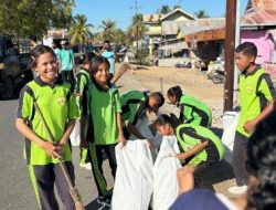 Sambut Harhubnas ke-53, KUPP Marapokot Gelar Kerja Bakti